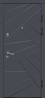 Двері вхідні TM Riccardi Urban 1-A BG графіт матовий / дуб ash line 2050x960мм ліві