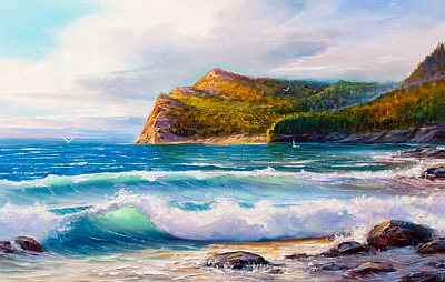 Репродукція Морський берег-3 50x80 см Арт Фемелі