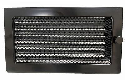 Решетка каминная 4FIRE 17х30 ZD черный жалюзи