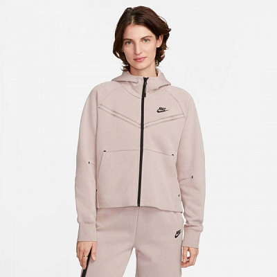 Джемпер Nike W NSW TCH FLC WR ESSNTL FZ HDY CW4298-272 р. M бежевый