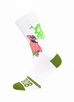 Шкарпетки чоловічі Брестские 4203 Spongebob (середньої довжини) 040 р.36-39 білий