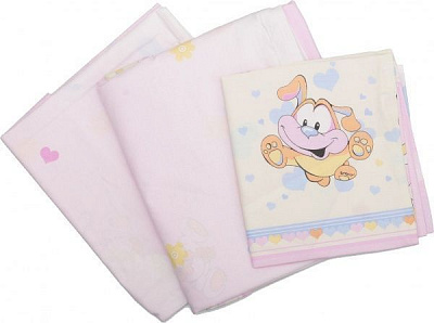 Комплект постільної білизни СЕЛЕНА Посмішка світло-рожевий