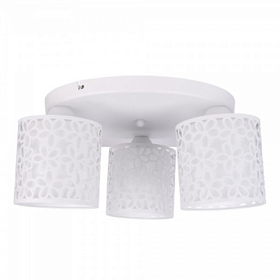 Люстра стельова Arte Lamp Arte Traforato 3x40 Вт E14 білий крем