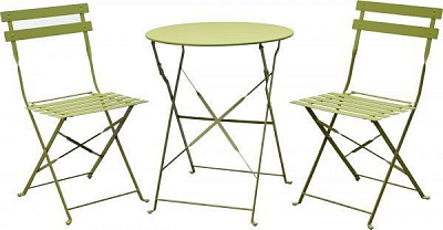 Комплект металлической мебели Indigo Бистро оливковый 