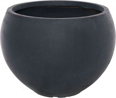 Кашпо декоративное Engard Ористано круглый 25,6 л черный 