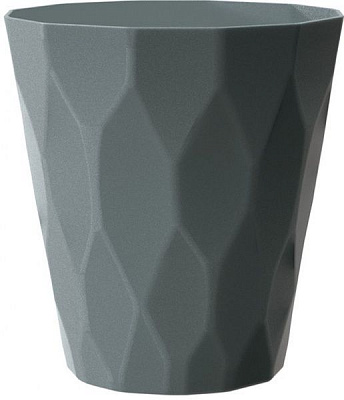 Кашпо пластикове Prosperplast Rocka круглий 3,4л сірий (70994-405)