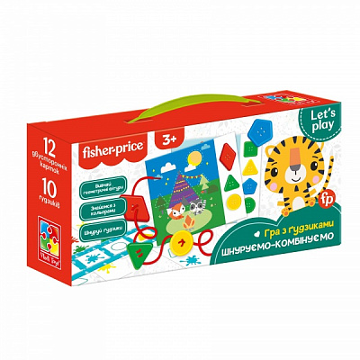 Гра з ґудзиками Fisher Price Шнуруємо-комбінуємо VT2905-24