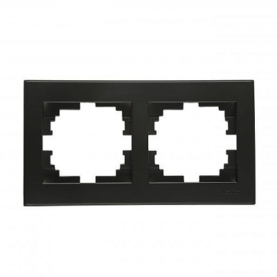 Рамка Lezard Rain горизонтальная антрацит 703-4242-147