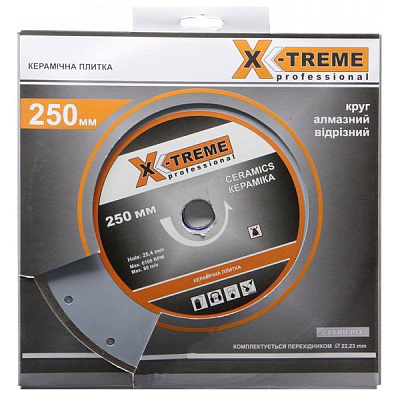Диск алмазный X-Treme 1A1R 250x.5x25.4 мм керамика