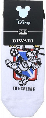 Шкарпетки чоловічі Conte DISNEY (ультракороткі) 17С-167СПМ, 369 р. 27 білий