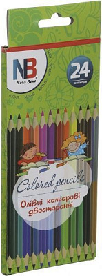 Карандаши цветные 12 шт. 24 цвета Nota Bene
