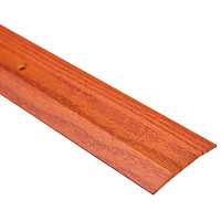 Поріжок алюмінієвий 1-А Лугалпроф профільований з отворами 3х40x900 мм дуб рустік 