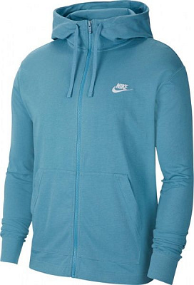 Джемпер Nike M NSW CLUB HOODIE FZ JSY CJ4443-424 р. M сірий