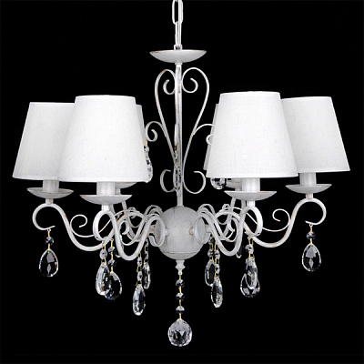 Люстра підвісна Victoria Lighting 6x40 Вт E14 білий Dalila