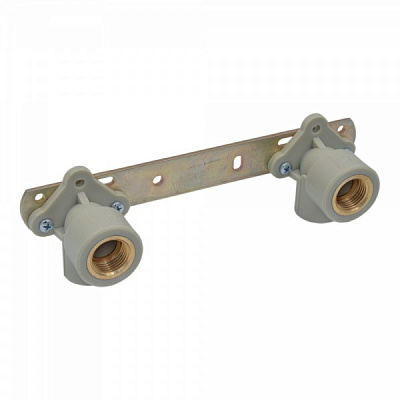 Планка монтажная Prawtech плоская стальная PP-R Ø20 х 1/2В мм L 150 мм (P7271F)