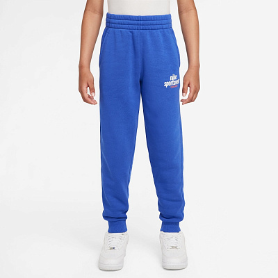 Брюки Nike K NSW CLUB FLC PNT FMLY -PD HJ2660-480 р. XL голубой