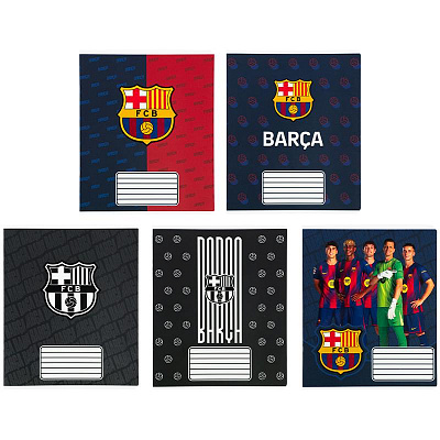 Тетрадь FC Barcelona 18 лист. линейка BC26-237 KITE