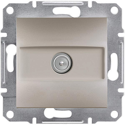 Розетка TV кінцева Schneider Electric Asfora бронзовий