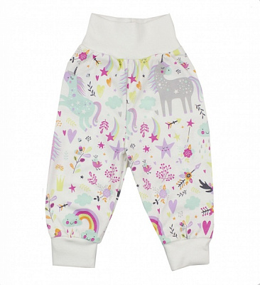 Штанці Bambinelli Єдиноріг р.62 білий із малюнком