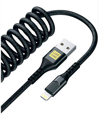 Кабель Luxe Cube Dynamic Lightning 1,5 м чорний