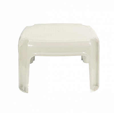 Табурет пластиковий надміцний білий