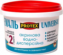 Эмаль акриловая Protex Universal белый полумат 0,3л