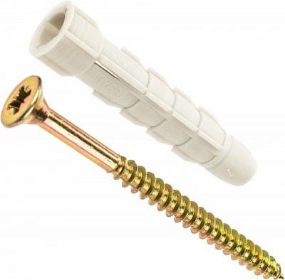 Дюбель багатосторонній універсальний з універсальним шурупом 10x80 мм 4 шт. Expert Fix