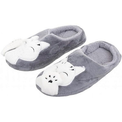 Обувь домашняя La Nuit Котики р. 36-37 серый