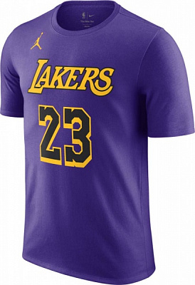 Футболка Nike LAL M NK ES STMT NN TEE DV5778-511 р.XL фіолетовий
