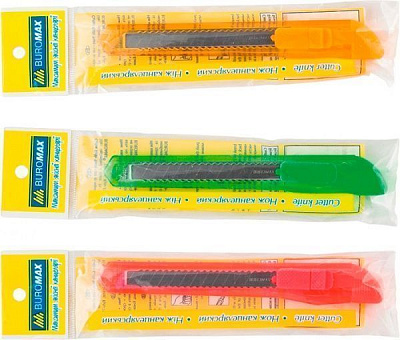 Нож канцелярский Buromax 9 мм (BM.4631) 