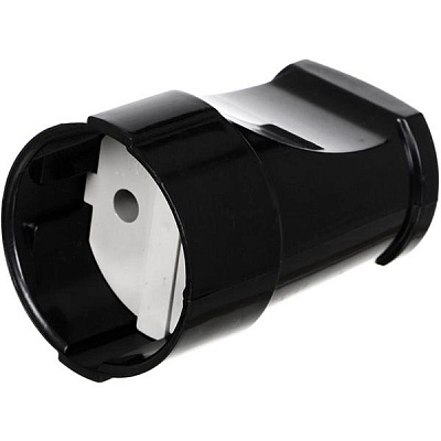 Гнездо UP! (Underprice) YK-201F-BK без заземления 220В 10А IP20 пластик черный