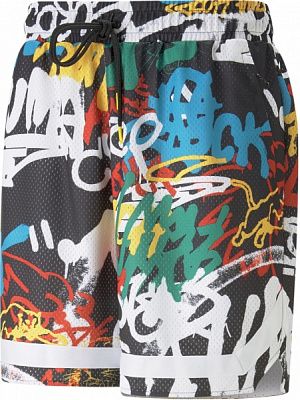 Шорты Puma GRAFFITI SHORT 53923901 р. S разноцветный