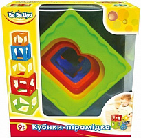 Іграшка розвивальна Bebelino кубики-пірамідка 57028