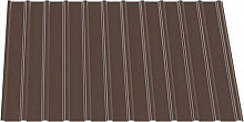 Профнастил глянцевий INDUSTRY ПС 10х1195х1500 RAL 8017 коричневий (0,35мм)