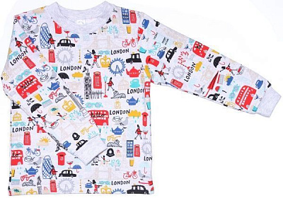 Пижама для мальчиков Татошка р.152 белый с принтом 102202 