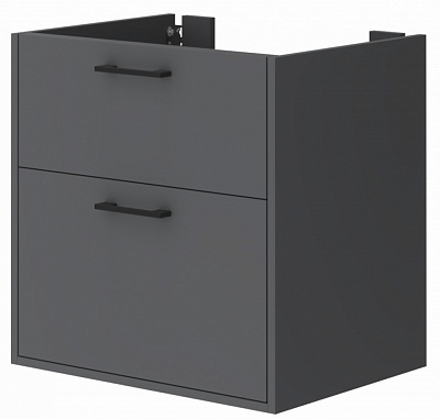 Тумба ЮВЕНТА Afina 60 см антрацит під стільницю або умивальник Piedra 60