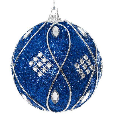 Шарик новогодний Восьмерка SDA119980B 80 мм