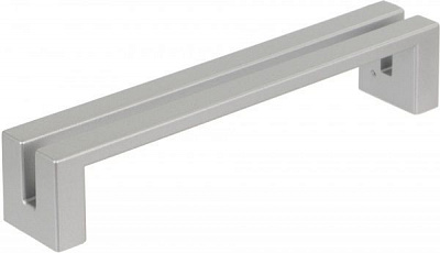 Меблева ручка 128 мм матовий хром Poliplast 0315V06