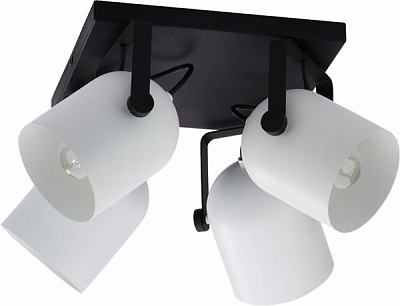Спот TK Lighting Spectra 4x60 Вт Е27 чорний/білий 3493