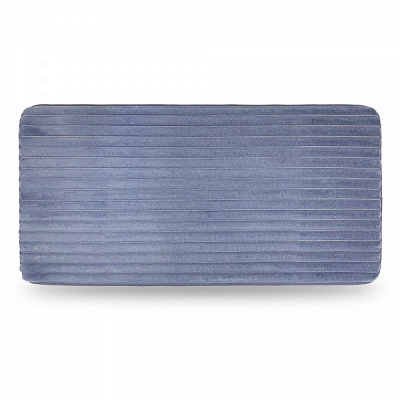 Килимок для ванної кімнати Dariana Еко-хутро Страйп 60х120 см маренго