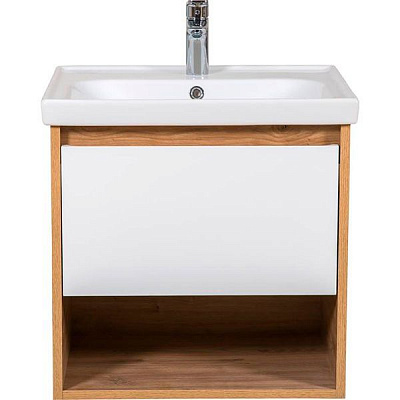 Тумба подвесная ScandiSPA Edda севилья с умывальником Frame 60 см