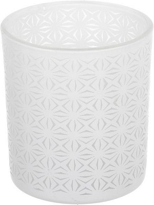 Подсвечник cтеклянный 7x7x8 см