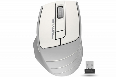 Мишка A4Tech безшумна Fstyler FG30S (Grey+White)
