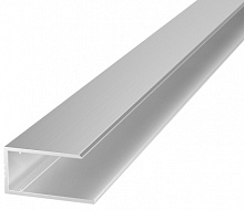 Профиль торцевой алюминиевый АЛЮПРО АПТ 10мм x 2,1м без покрытия 