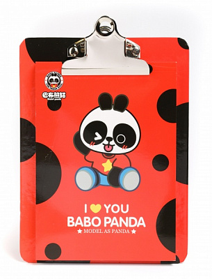 Папка-планшет A5 Панда червона