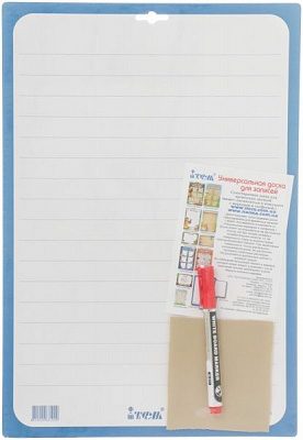 Доска для надписей iTEM А3 картонная с маркером и салфеткой 070203M 