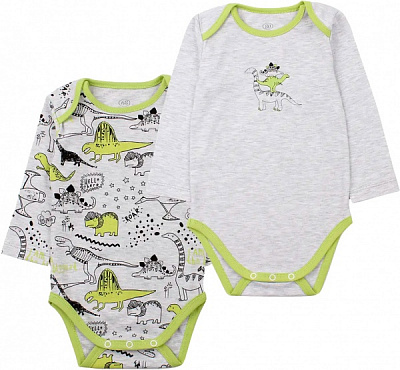 Человечек унисекс Фламинго ясельный 2 шт. 449-222 р.68 оливковый 