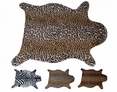 Ковер KM 65х86 см с принтом в ассортименте искусственный мех полиэстер