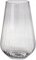 Ваза SL стеклянная серая luster 28х18 см Wrzesniak Glassworks