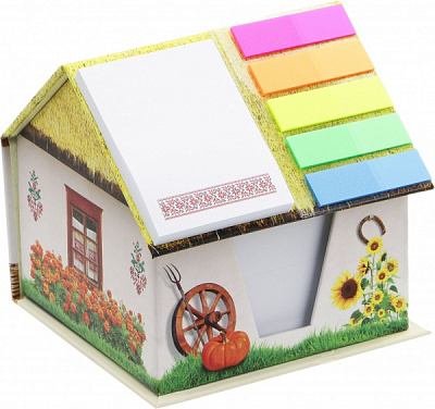 Папір для нотаток у підставці Сільська хата 500 шт.